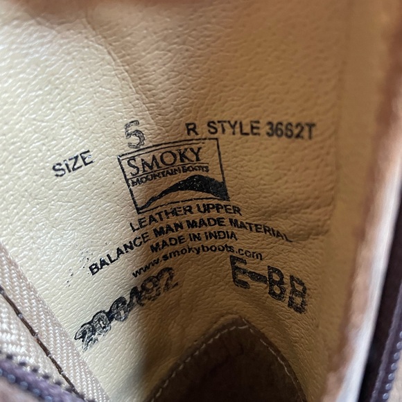 NWT Smoky mountain leather toddler sz 5 cowboy boot - Picture 3 of 5